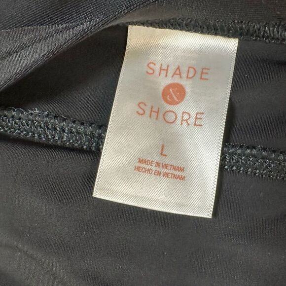 NWT Shade & Shore Black Low Rise Swim Skirt built in liner  - Size Large 12/14 - Picture 4 of 9